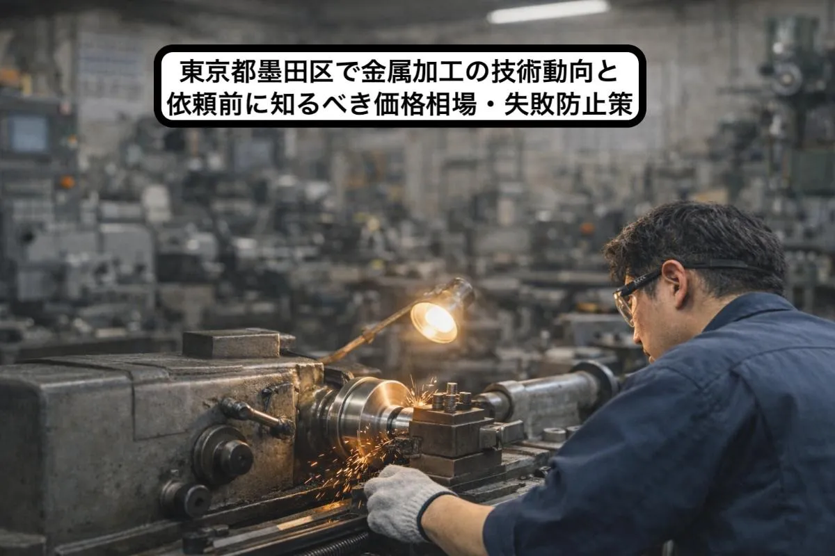 東京都墨田区で金属加工の技術動向と依頼前に知るべき価格相場・失敗防止策