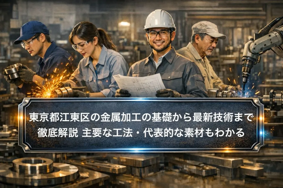 東京都江東区の金属加工の基礎から最新技術まで徹底解説｜主要な工法・代表的な素材もわかる