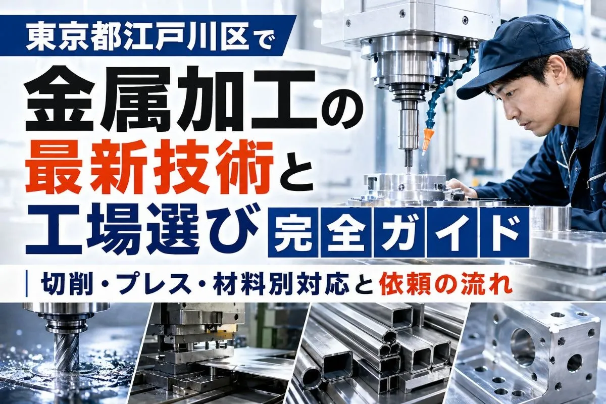 東京都江戸川区で金属加工の最新技術と工場選び完全ガイド｜切削・プレス・材料別対応と依頼の流れ