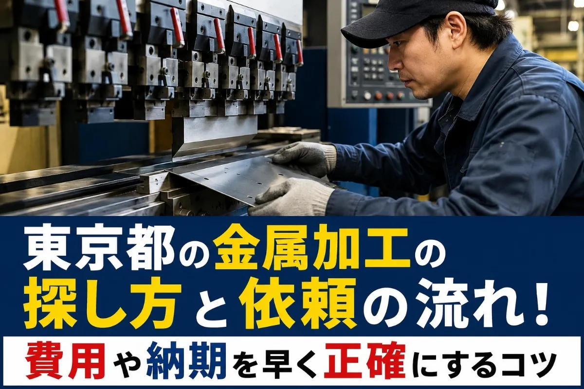 東京都の金属加工の探し方と依頼の流れ！費用や納期を早く正確にするコツ